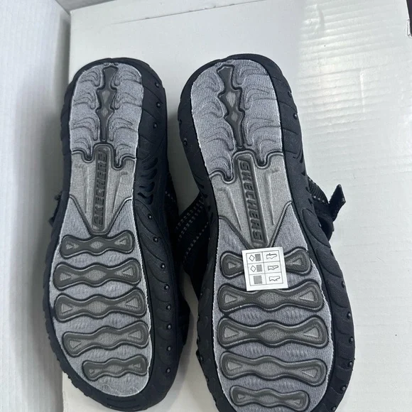 SKECHERS Outdoor Lifestyle Ladies Perfect Planning Slide Reggae Black Size 8 - Picture 6 of 7